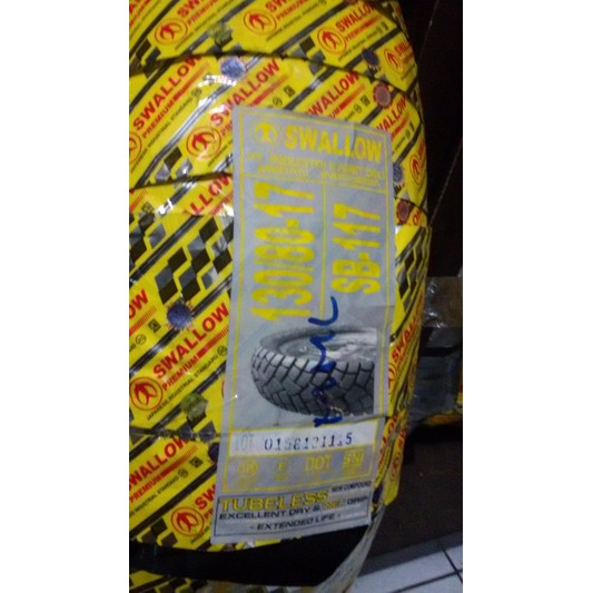 Ban Swallow 110/80-17 dan 130/80-17 SB117 Tubeless