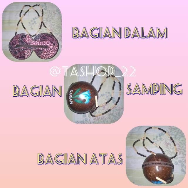 Tas kerajinan tempurung kelapa