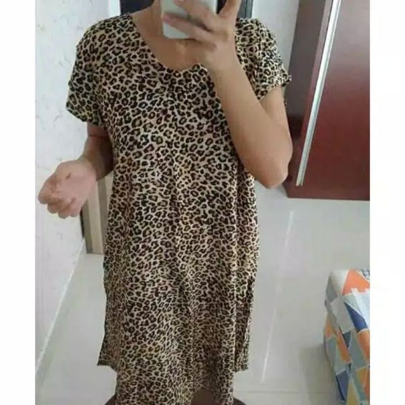 Daster payung leopard / Daster busui leopard / daster leopard