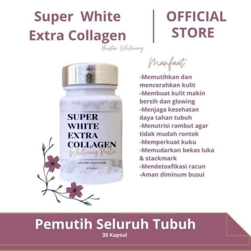 pemutih seluruh badan super white extra collagen