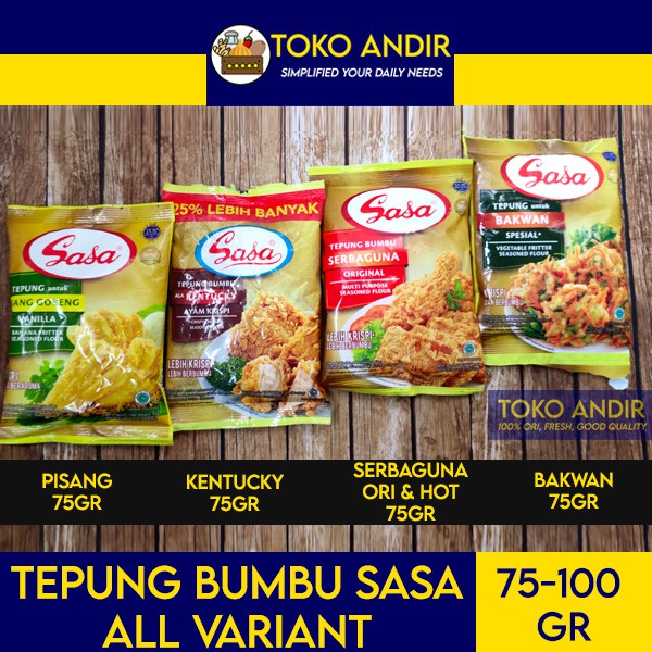 

Sasa Tepung Bumbu All Rasa (Serbaguna/Pisang/Bakwan/Kentucky)