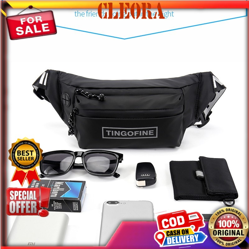 Tas Selempang Bahu YIPINU Original Pria Wanita Waistbag Waterproof Kekinian Import Ori Branded Keren
