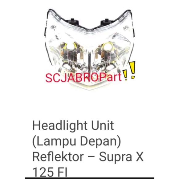 HEADLUGHT UNIT HONDA SUPRA 125FI.. 33110 K41 N01..ORI AHM