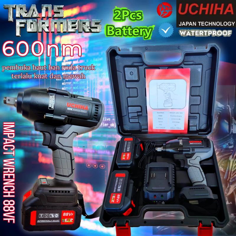 Promo mesin impact wrench buka baut mobil typ 88v Uchiha Japan Teknology