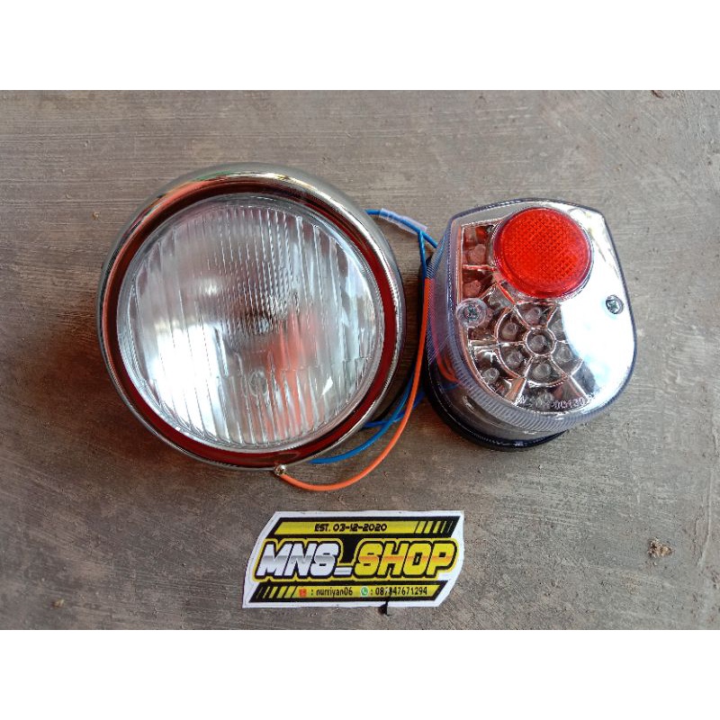 Stoplamp C70 LED Set Lampu Depan Belakang C70