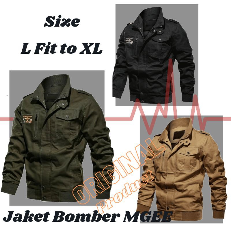 JAKET WEEKS | JAKET BOMBER MGEE | JAKET PRIA KUALITAS ORIGINAL BAHAN CANVAS PREMIUM