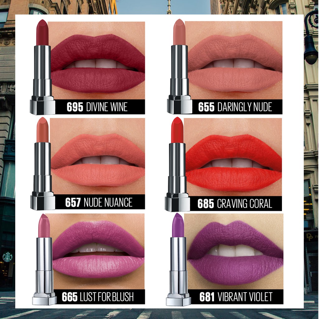 Maybelline Color Sensational The Creamy Mattes - Matte Lipstick Make Up