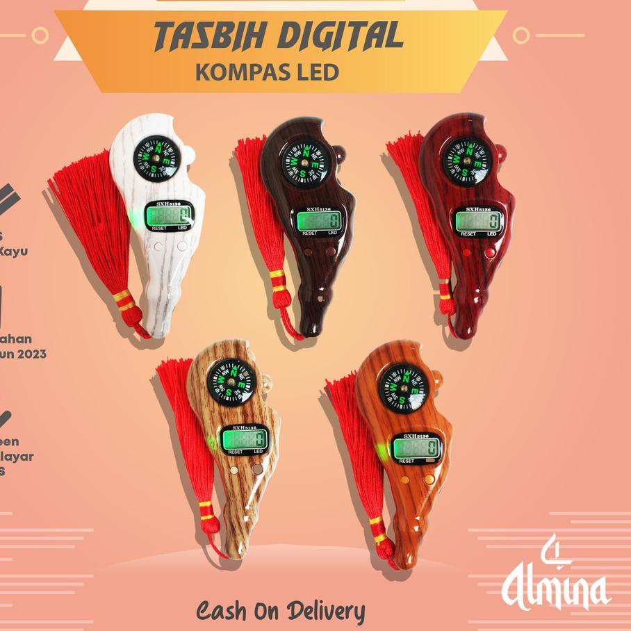 ㊙ [ TERMURAH ] Tasbih Digital Zikir Digital Alat Hitung Zikir Dzikir ALMINA ❦