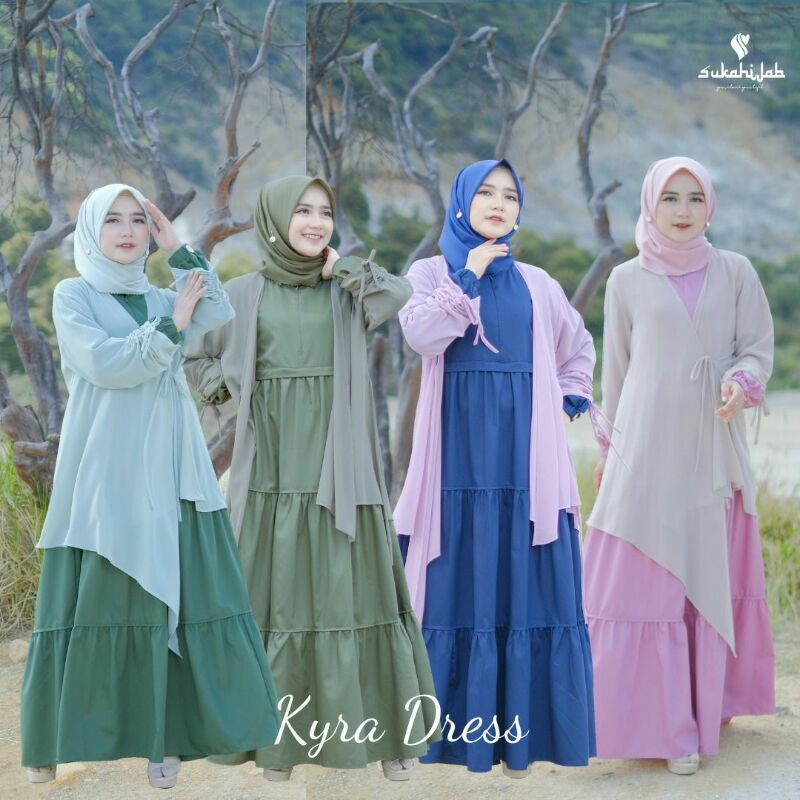 KYRA DRESS KYRA OUTER BY SUKAHIJAB