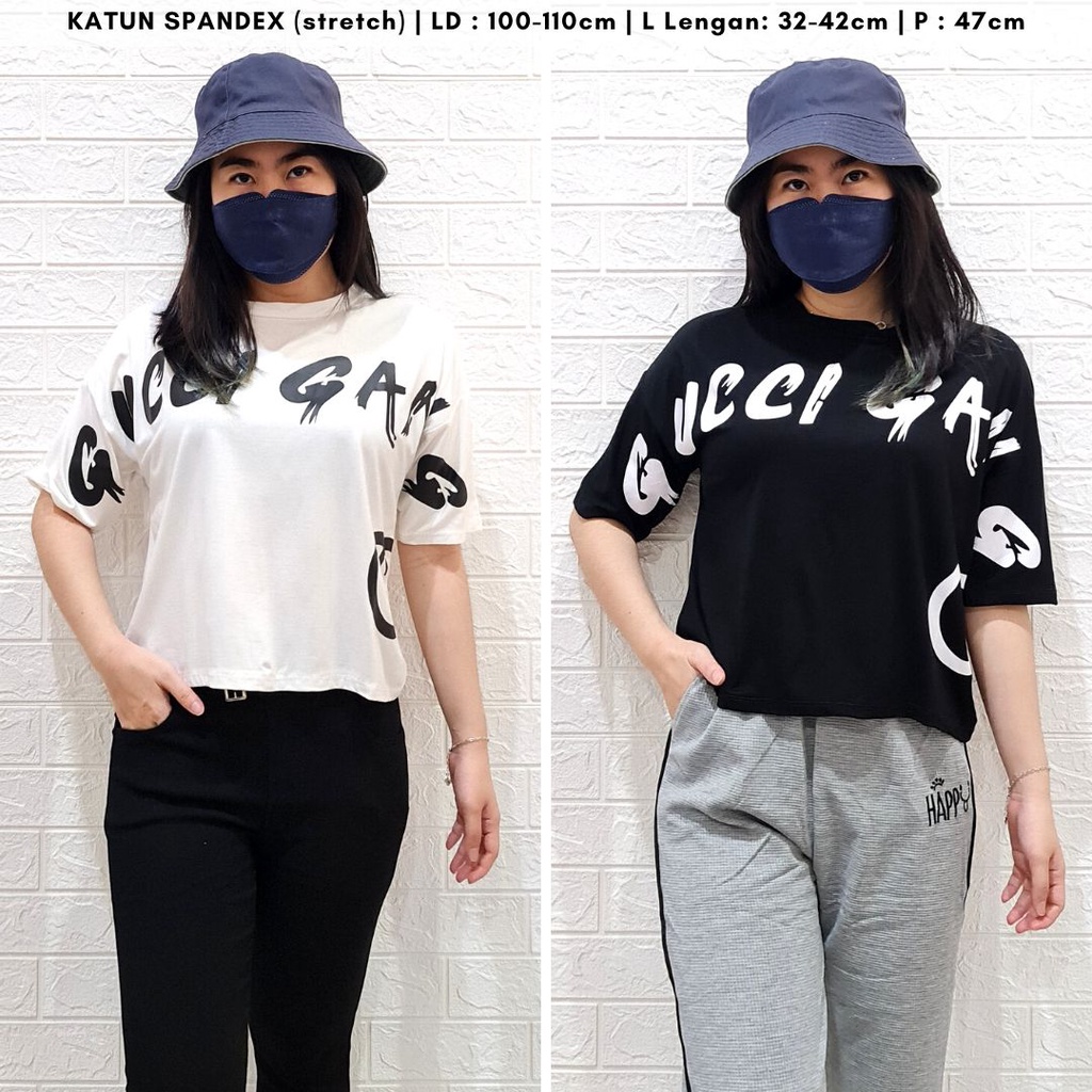 4546 ghugang everyday basic kaos crop top