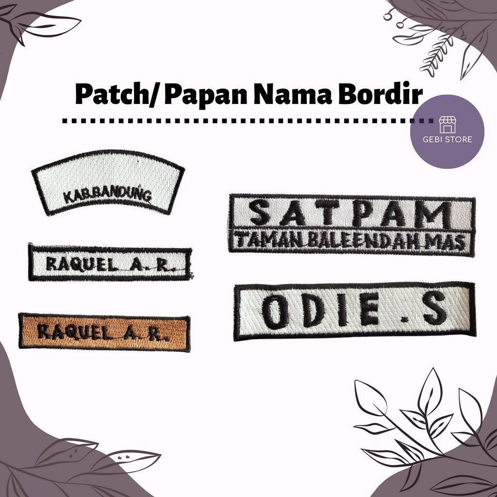 Bordir Nama Seragam Sekolah dan Lokasi Sekolah, Bordir Nama Pramuka dan Gudep Pramuka