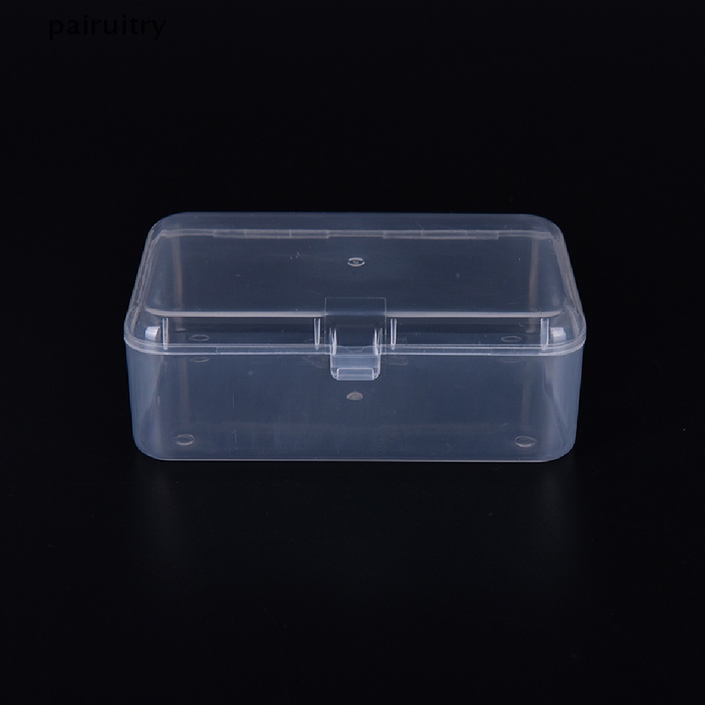 PRT  New Small Transparent Plastic Storage Box clear Square Multipurpose display PRT