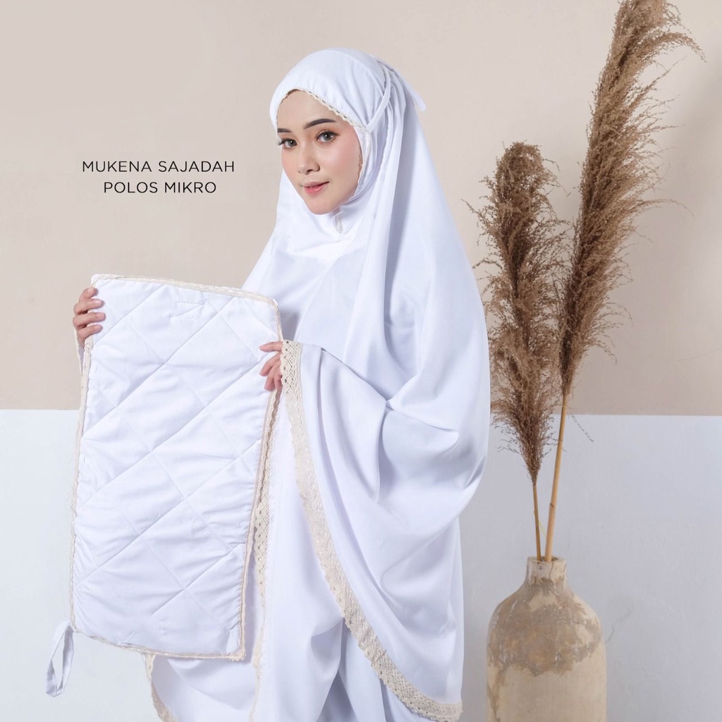 Mukena Katun 2in1 Dewasa Travel Tas Sajadah Mini