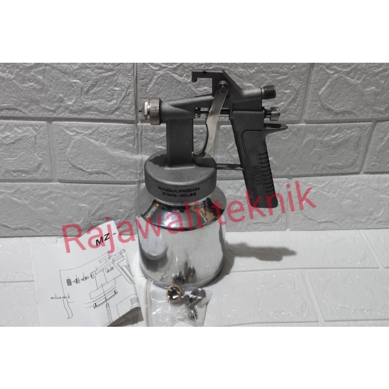Spray Gun MELZER MZ-472 tabung bawah / alat semprot cat 1,3mm 600cc HVLP