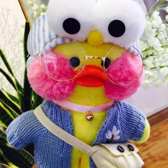 MOMBABY1 Kado boneka anak Lalafanfan fanfanchu / Boneka bebek lalafanfan