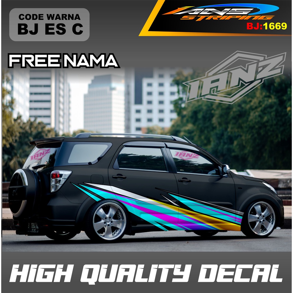 STIKER MOBIL TERIOS / VARIASI STICKER DECAL MOBIL AVANZA XENIA INNOVA / DECAL STIKER GRAND LIVINA / STIKER MOBIL