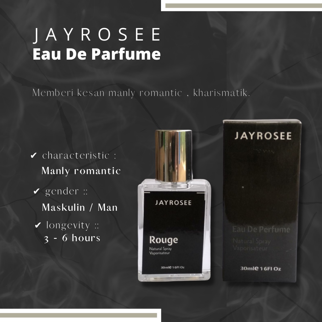 [GROSIR] New Parfum Pemikat Pasangan Parfum Jayrosse Jayrosee Grey Rouge - Parfume Pria dan Wanita Best Seller inspired by Jayrosse
