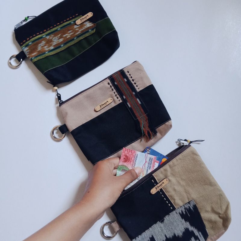 Mlinjo Pouch - Pouch Etnik Handmade Tenun Troso - Bebungah Project