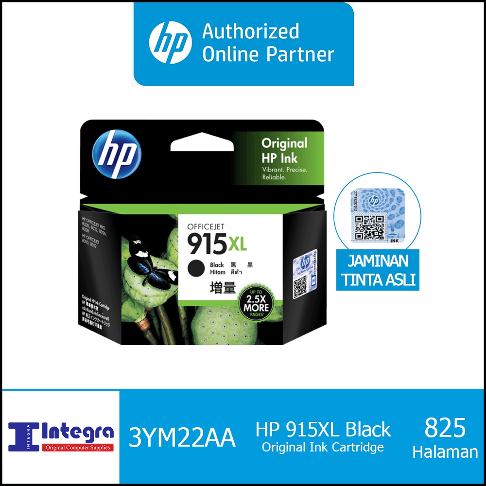 Tinta HP 915 XL Black Original Cartridge - 3YM22AA