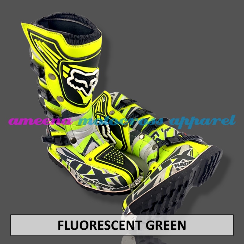 Sepatu Trail Fullprint - Sepatu Motocross Besi - Sepatu Trabas - Sepatu Boots - Sepatu MX - 006