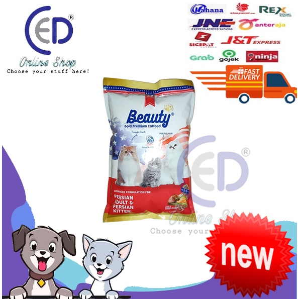 MAKANAN KUCING BEAUTY GOLD PERSIAN ADULT &amp; KITTEN 750GR SETARA MEO PERSIAN &amp; CLEO PERSIAN