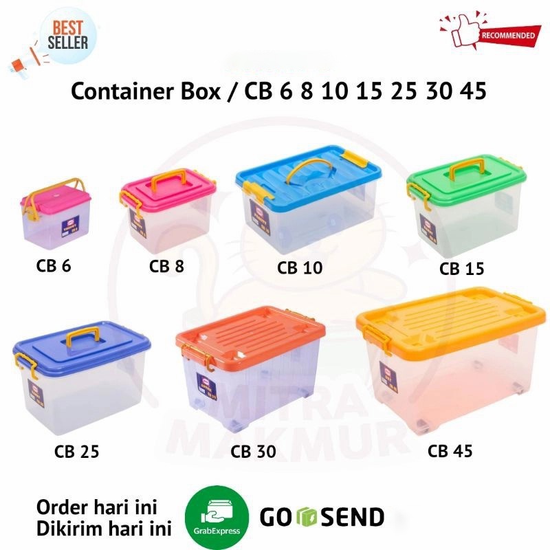 Container Box Shinpo Kontener Kotak Kontainer CB 8 10 15 25 30 45 70 82 95 130 150 L Liter