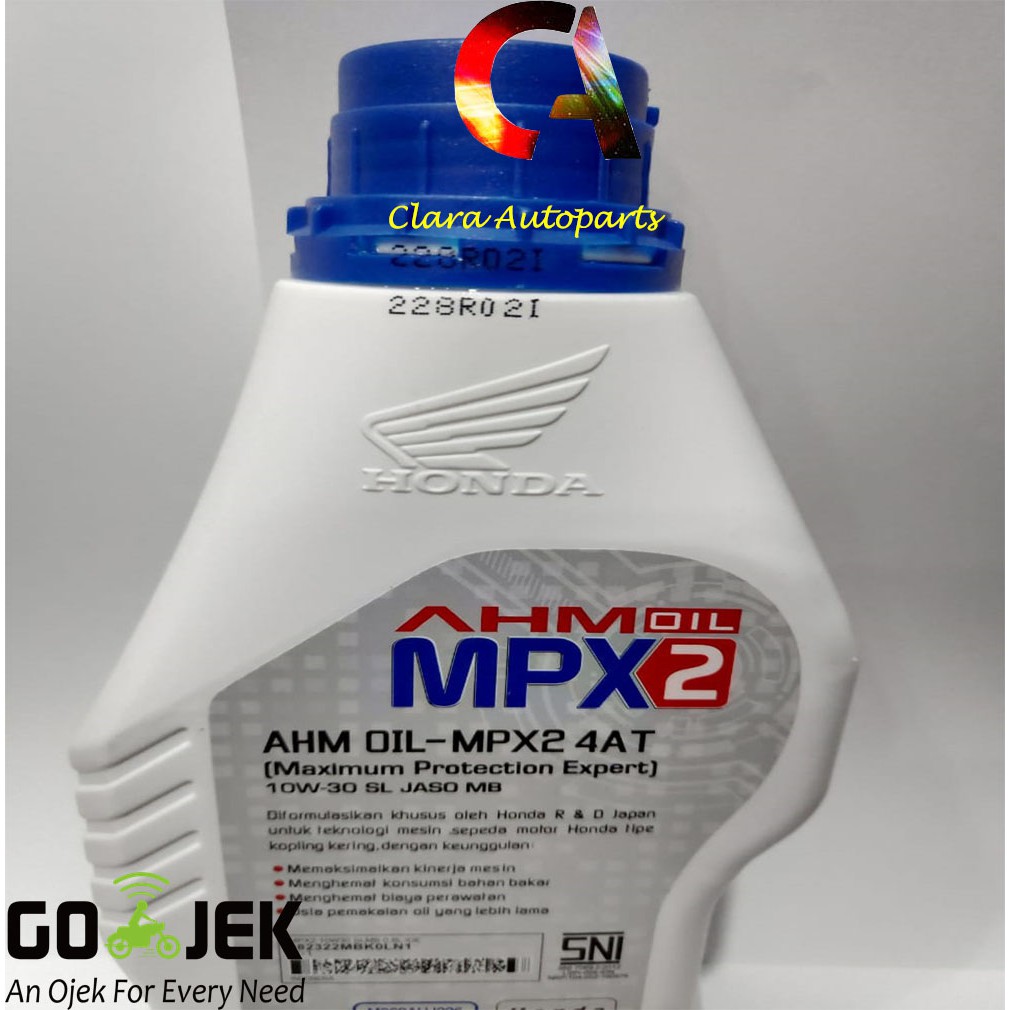 AHM OIL MPX2 MATIC 10w 30 SL Oli ASLI Mesin MPX 2 OLI MPX 2 OLI MOTOR MATIC HONDA VARIO BEAT SCOOPY MPX2