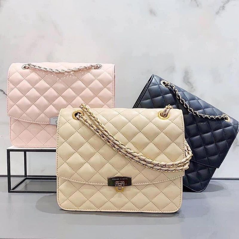 9.9 SALE | CK Quilted Push Lock Bag