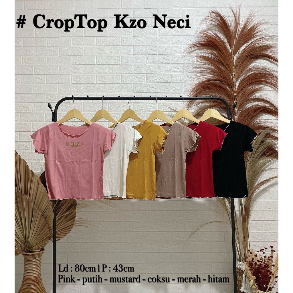 CROP WANITA CROP TOP NECI KZO / VIMEL COLLECTION