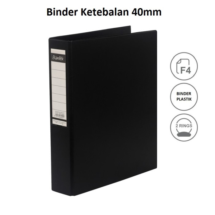 

Eklusif Bantex Ring Binder (2 Ring D) Size Folio (F4) 8223 Yellow Berkualitas