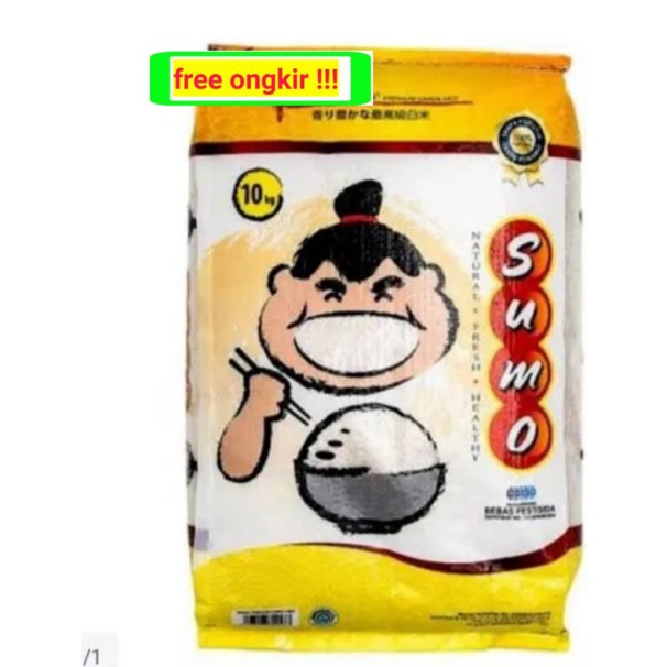 

Beras sumo kemasan kuning 10kg seluruh indonesia