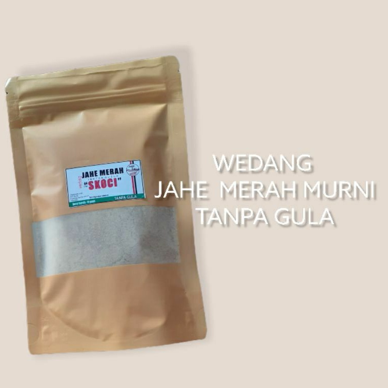 

JAHE MERAH MURNI 70gr TANPA GULA