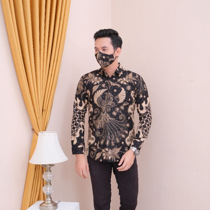 Kemeja Batik Lengan Panjang Batik Pria Baju Batik Premium Pabrik Batik Aluna KJ22