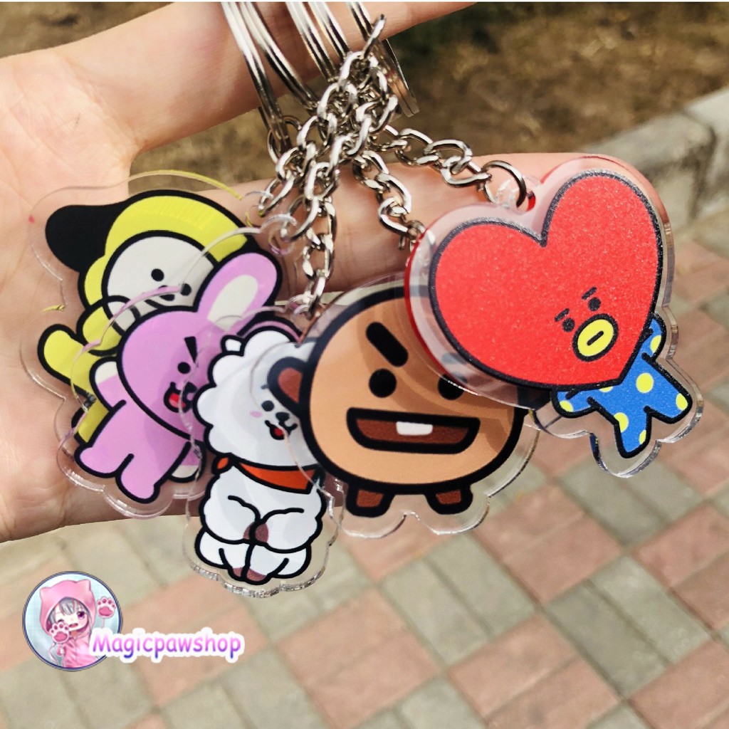 Custom Ganci Acrylic Kpop Anime Gantungan Kunci Keychain