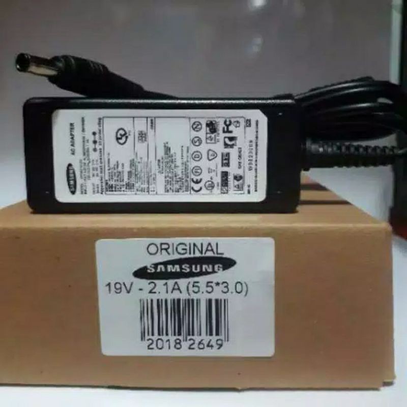 Charger Laptop Samsung 19V - 2.1A (bulat Jarum) ORIGINAL