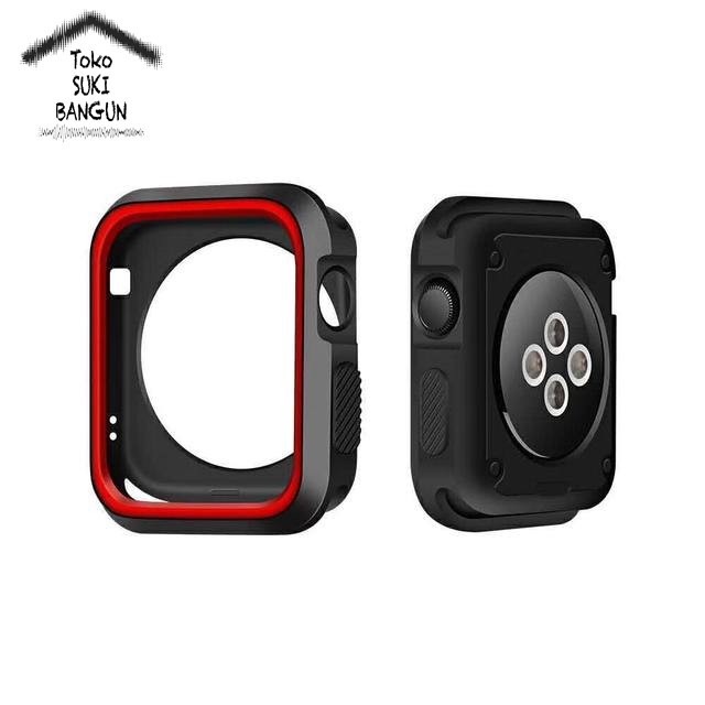 Apple Watch 3 2 1 Case 38mm 42mm Rubber SPORT MODEL Cover Pouch Protector Silicone