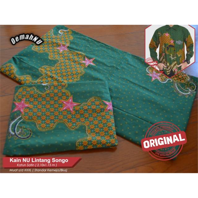 kain batik kain nu bahan nu nahdlatul ulama seragam nu lintang 9 katun saten