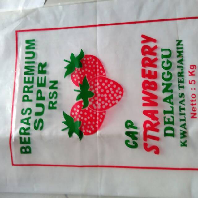 Sablon plastik beras 2 warna 5 kg