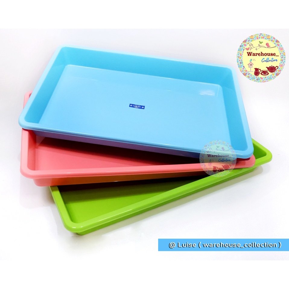 Nampan Segi Plastik Jumbo Lucky Star 1406 Dan 1405/ Nampan Besar / Baki Jumbo Lucky Star