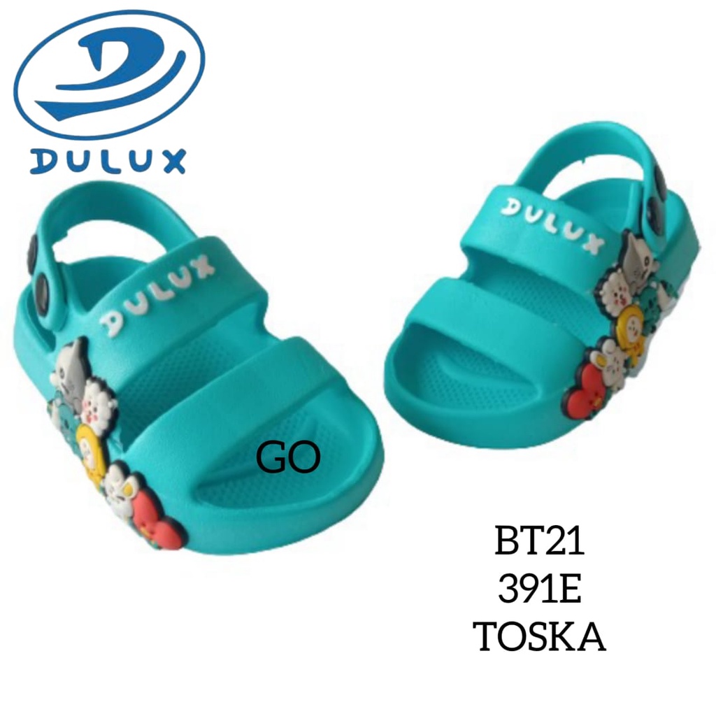 gos DULUX 391E BT21 Sandal Gunung Anak Perempuan Motif Karakter BT21  (20-25)