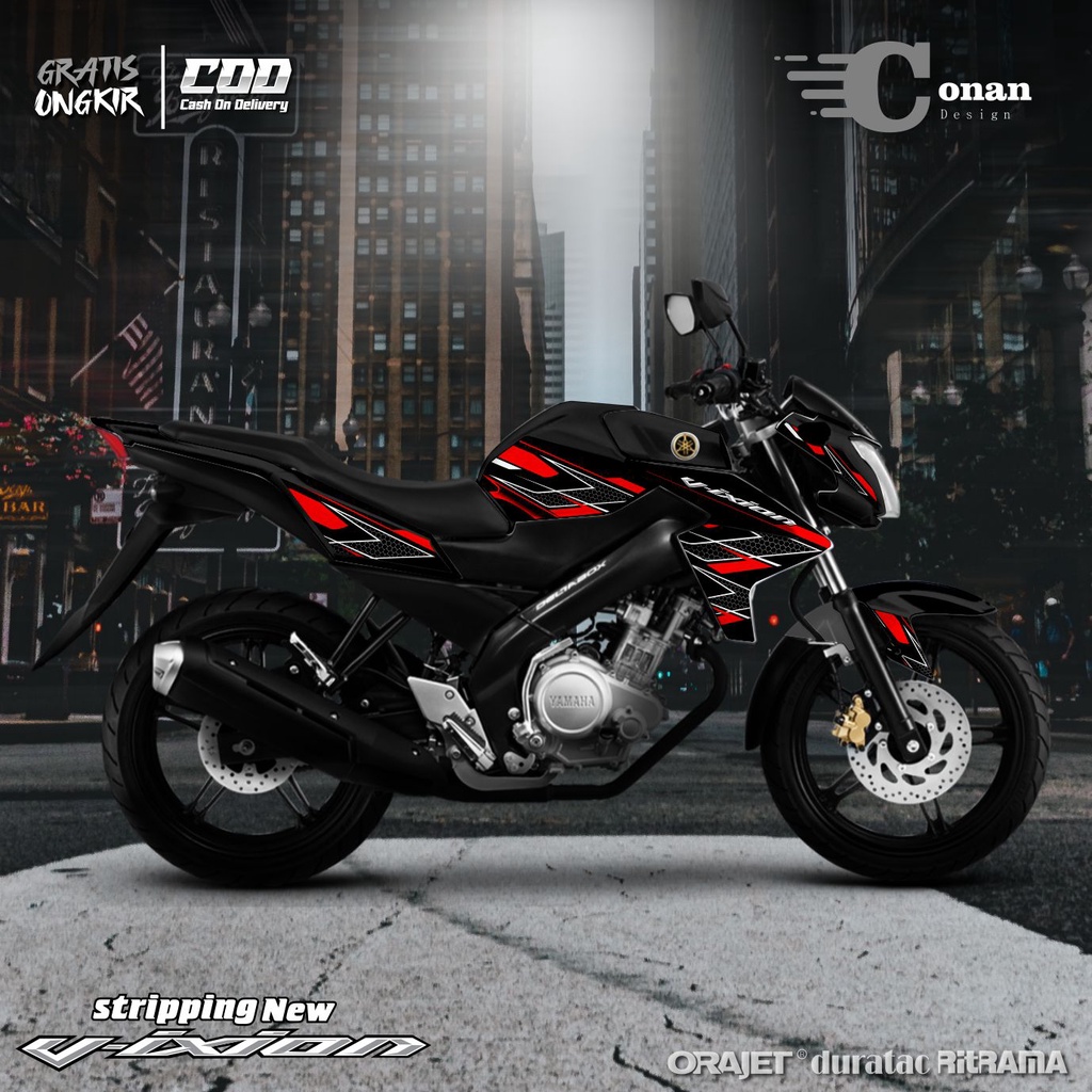 Aksesoris Stiker Variasi Yamaha Vixion New - Sticker Variasi Striping Vixion New (Motif) (Termurah) 