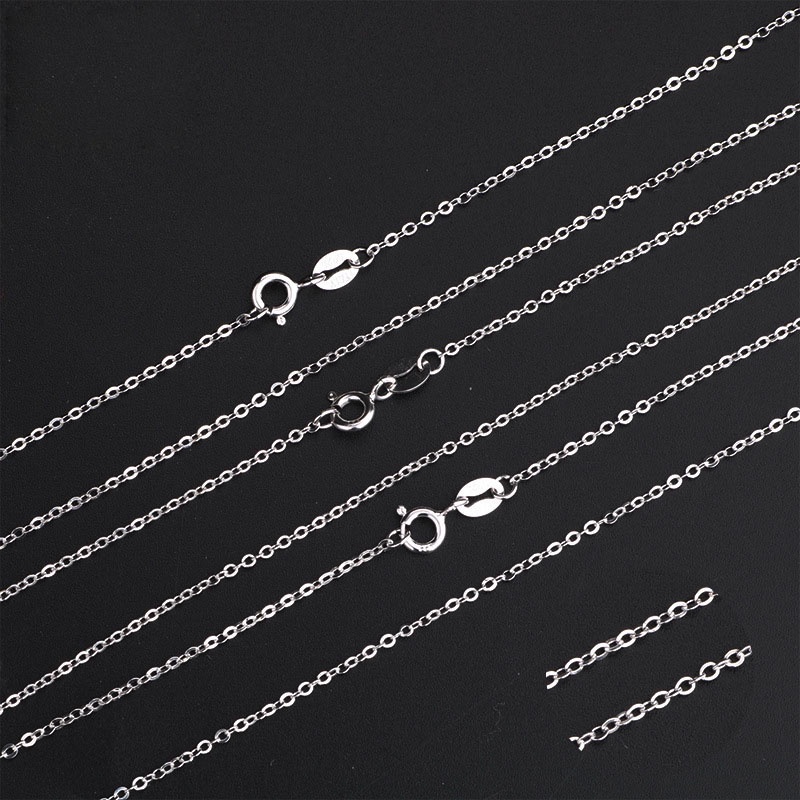 Kalung Rantai Sterling Silver 925 Panjang 1.2MM Anti Alergi Untuk Wanita