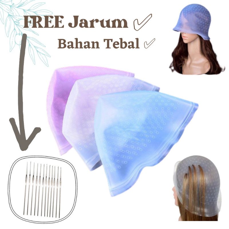 Topi Semir Highlight Cat Rambut Salon Pewarnaan Barber Barbershop Termurah