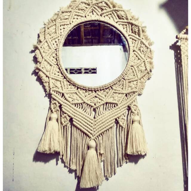 Cermin macrame / macrame mirror