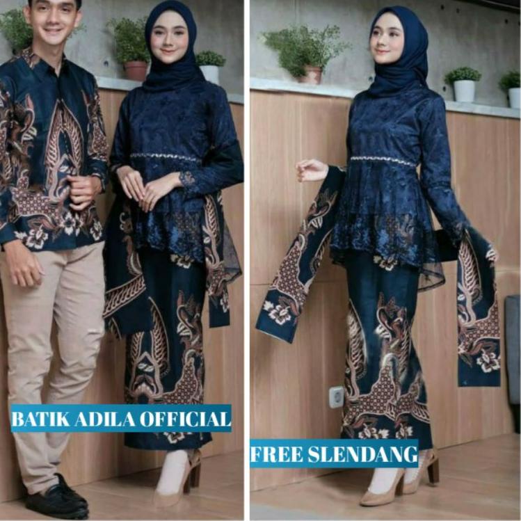 Paling Diminati Couple Kebaya Modern Baju Wisuda Tunangan Lamaran Terbaru Baju Batik Brokat Couple n