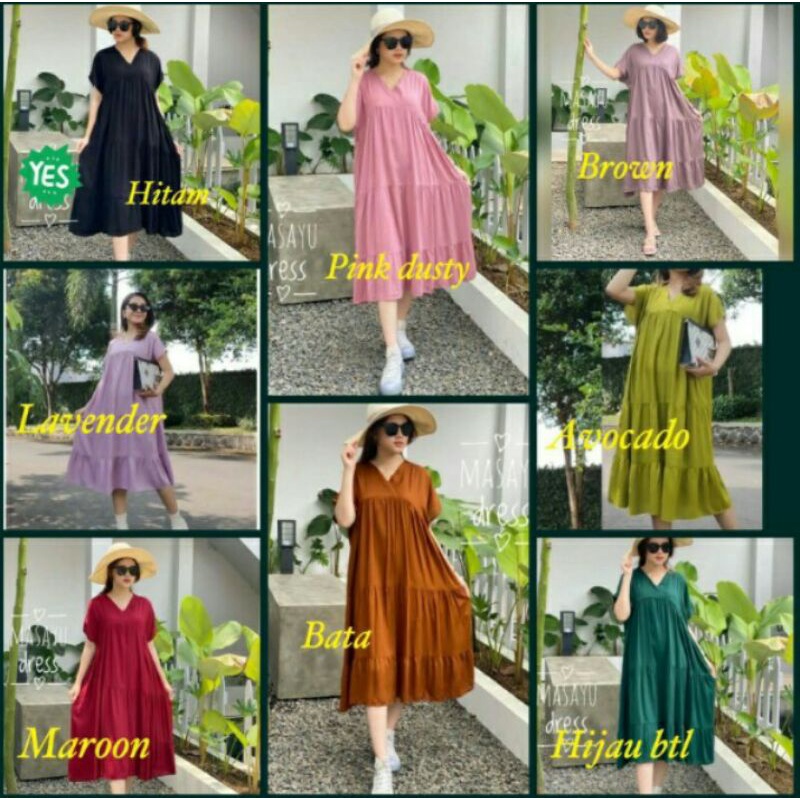 DASTER BALI POLOS RAMPEL SUSUN