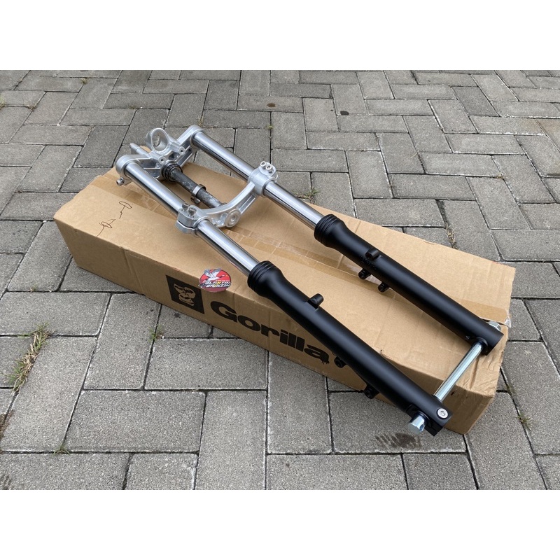 shock skok gorilla rr hitam pnp honda CB GL MP TIGER skok ninja depan gorila shok gorila ninja hitam