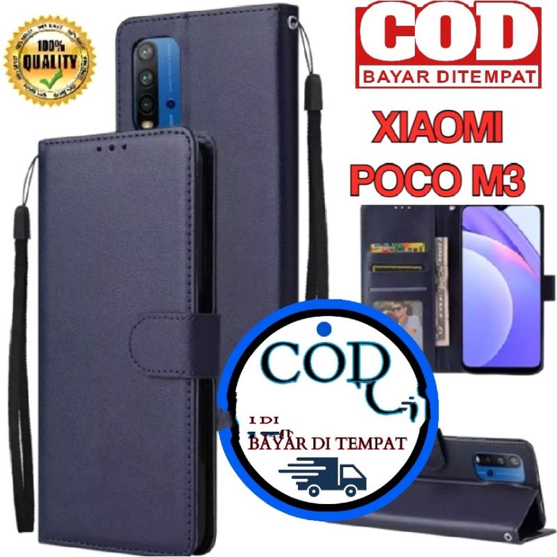 Redmi Note 10 /10S/10 5G/Redmi 9T/Poco M3/Poco M3 Pro 5G/POCO M5S  Flip Case Wallet /Dompet Kulit