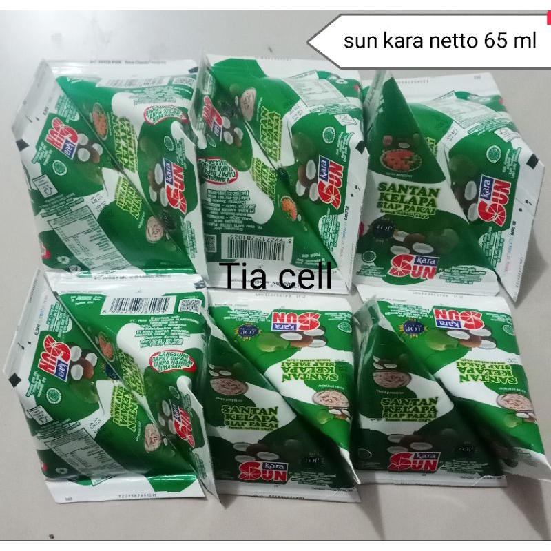 

kara santan kelapa siap pakai netto 65 ml/Sasa santan kental kelapa netto 65 ml