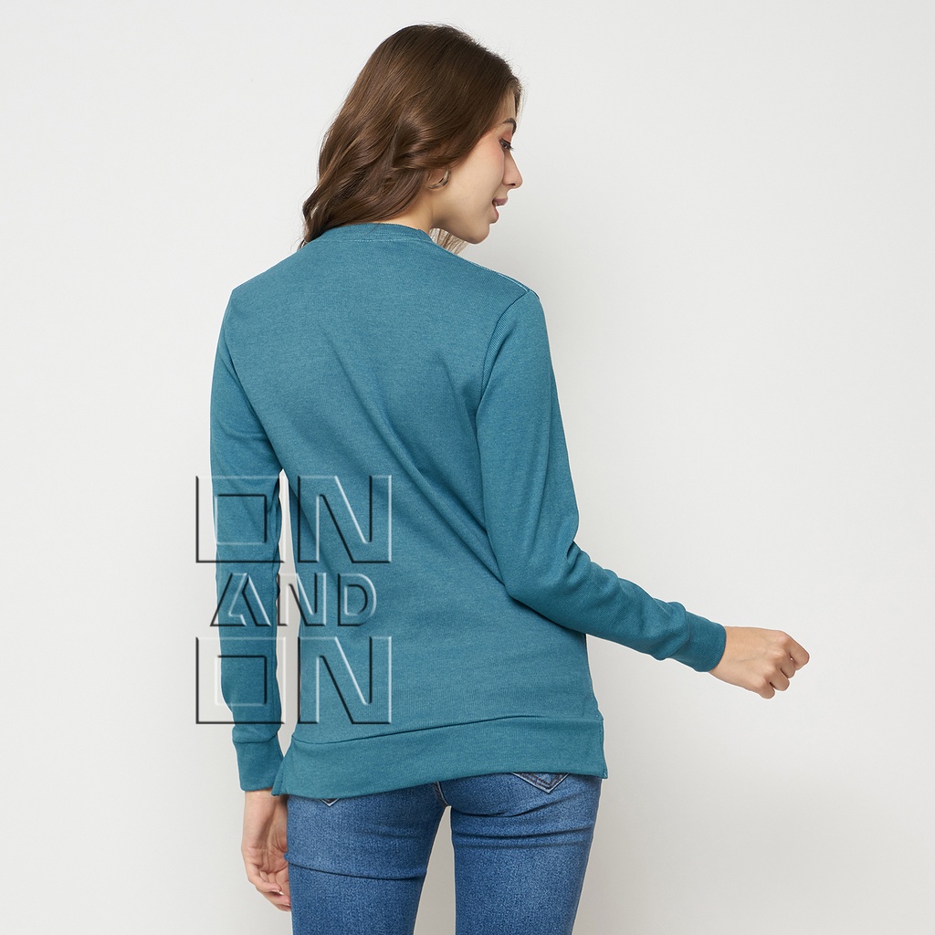 Sweater polos rib premium| Crewneck  sweater Polos